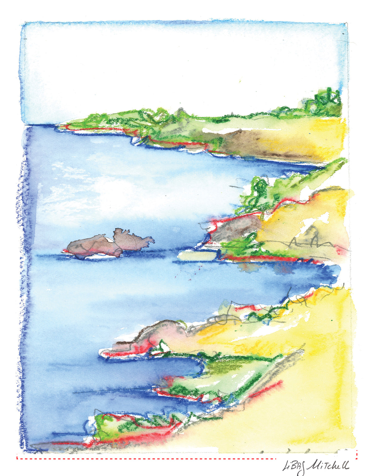 Santa Cruz Coastline Blue